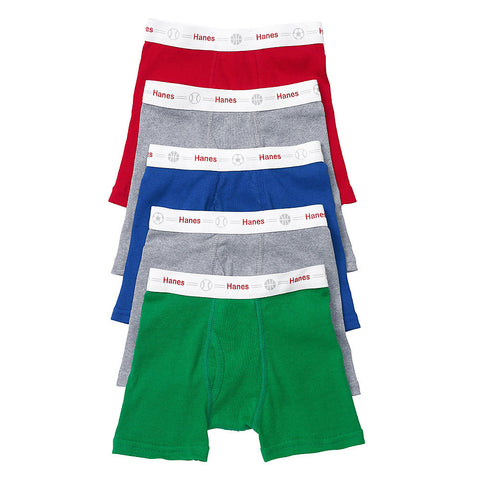 Hanes Toddler Boys’ Boxer Briefs with Comfort Flex® Waistband 5-Pack